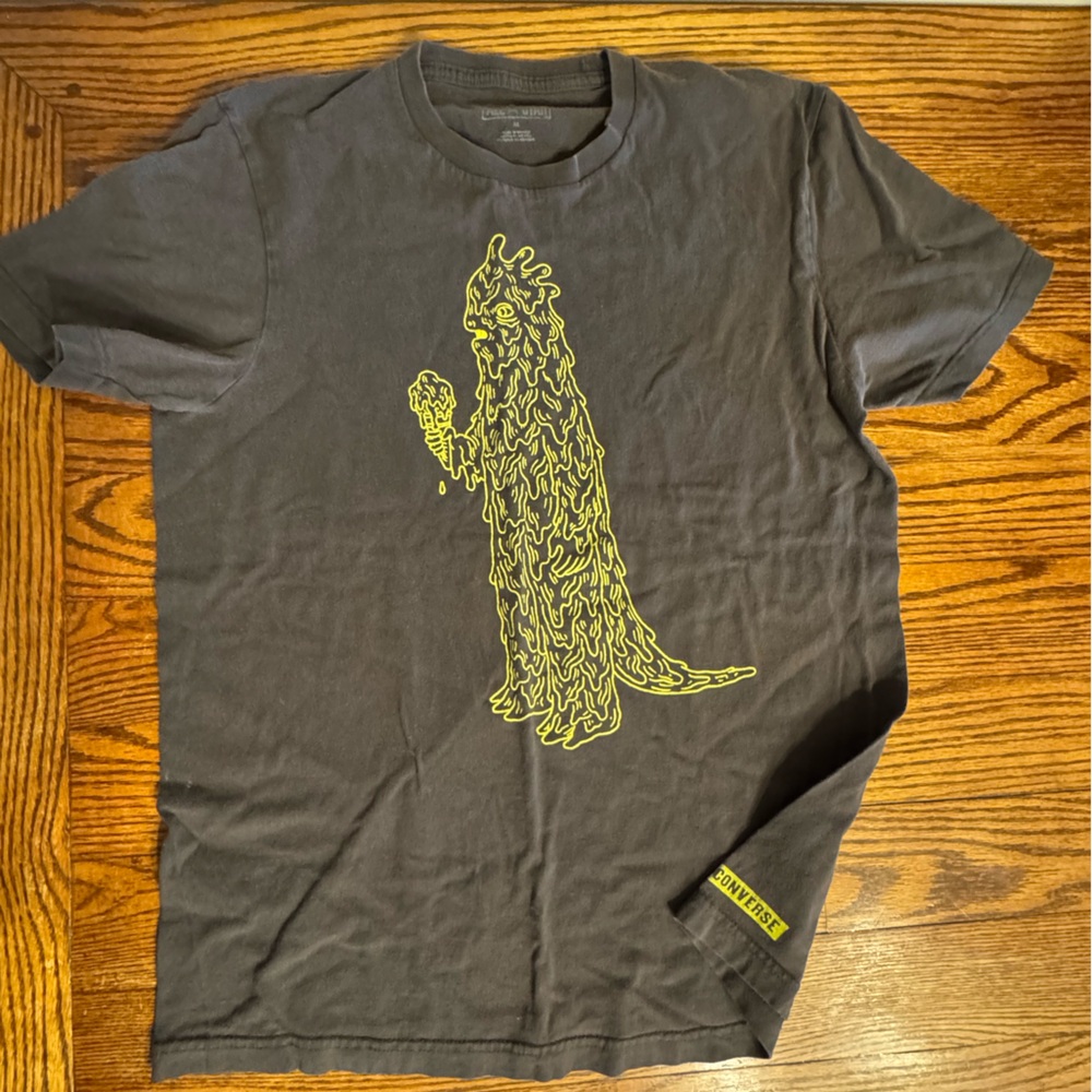 Converse Brown and Yellow Graphic T-Shirt